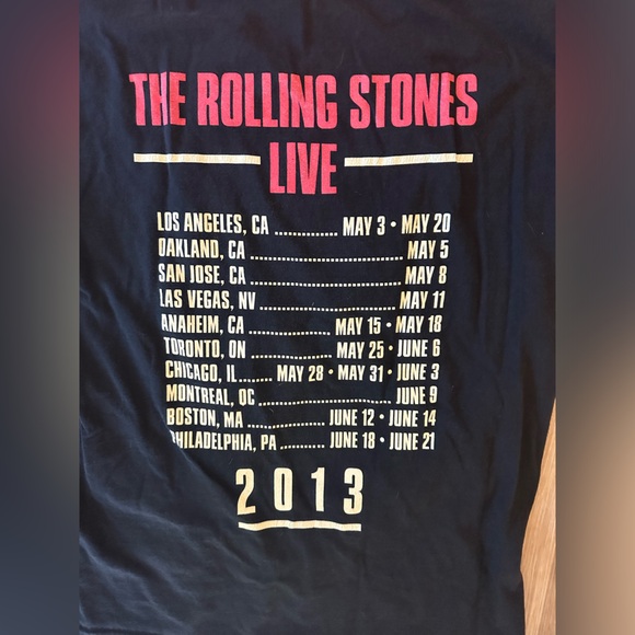 The Rolling Stones 50 Years Concert Tee L 2012 - Picture 2 of 4
